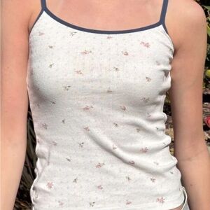 NEW Brandy Melville Skylar Floral Tank Print One Size